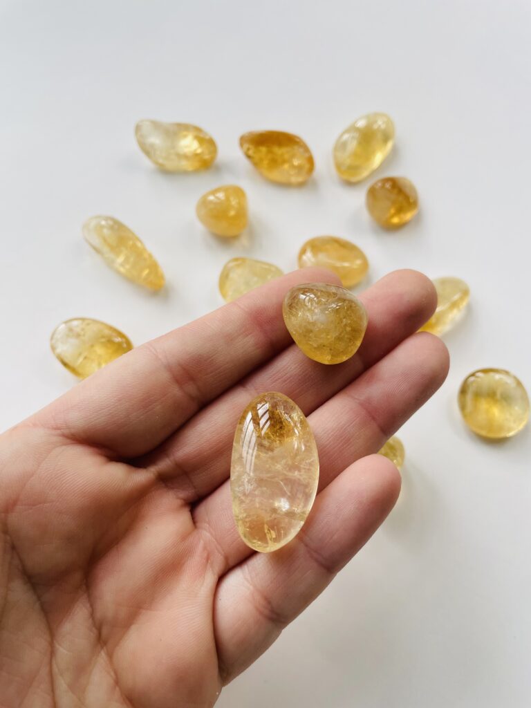 Citrin lommesten – krystal for glæde, selvtillid og manifestation | Soul Crystal