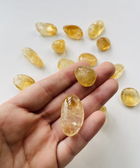 Citrin lommesten – krystal for glæde, selvtillid og manifestation | Soul Crystal
