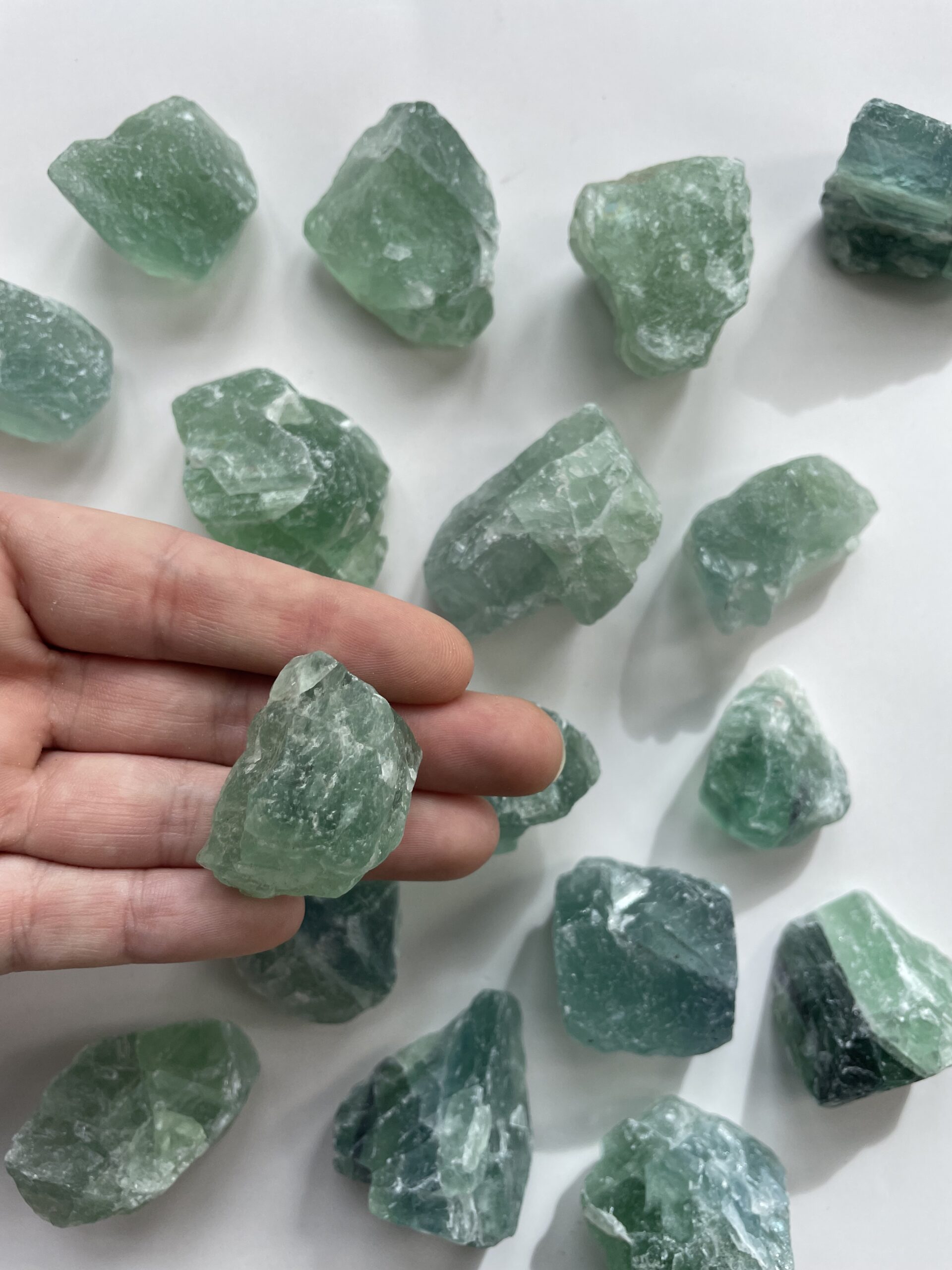 Rå grøn fluorit – krystal for klarhed, healing og følelsesmæssig balance | Soul Crystal