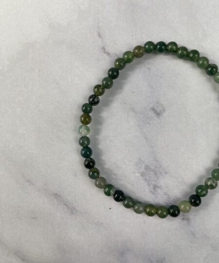 Mosagat armbånd – jordforbindende krystal med blid og nærende energi til balance og vækst | Soul Crystal