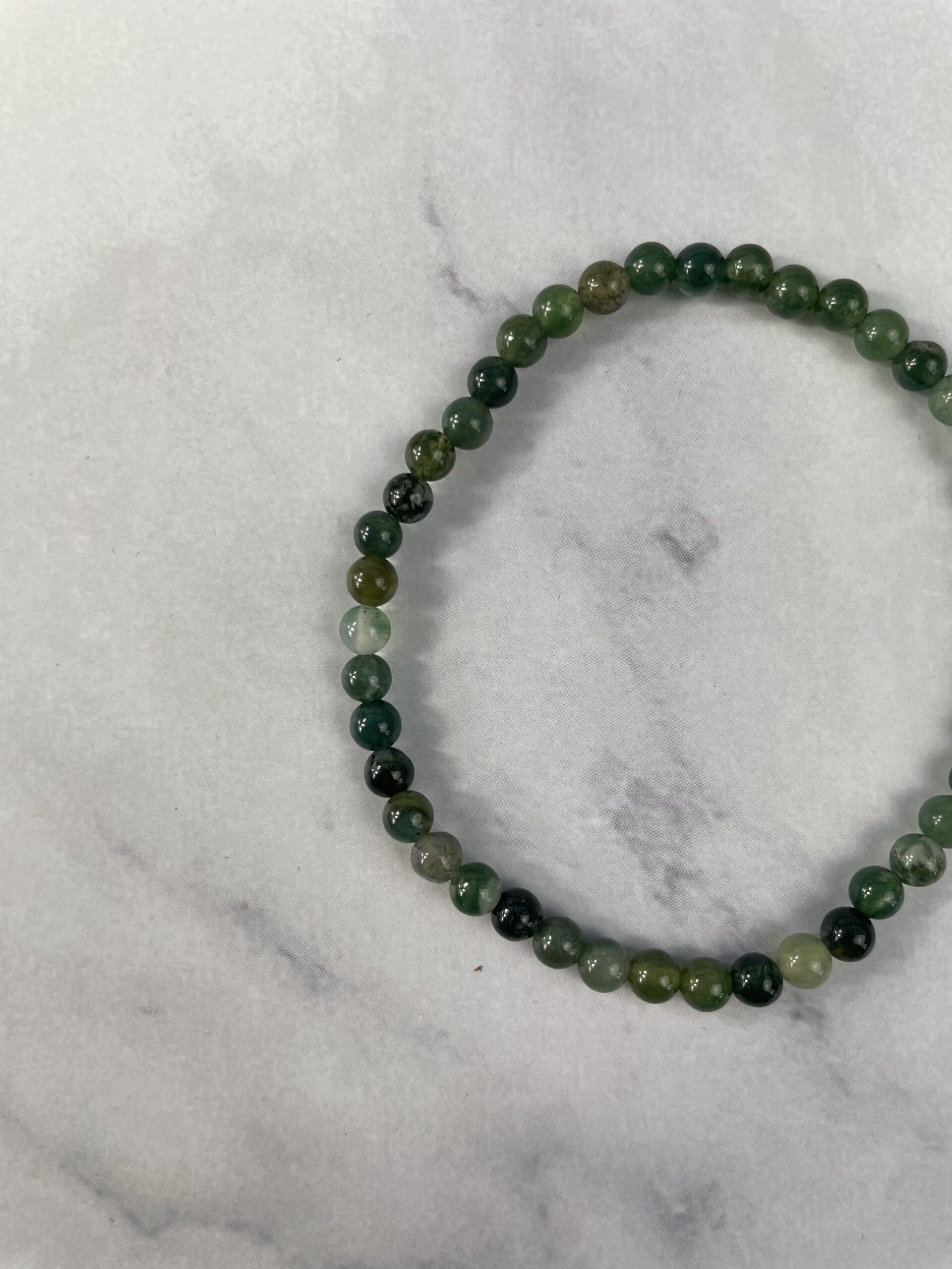 Mosagat armbånd – jordforbindende krystal med blid og nærende energi til balance og vækst | Soul Crystal