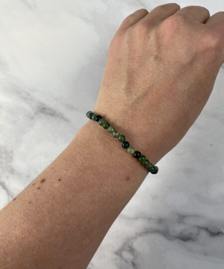 Mosagat armbånd – jordforbindende krystal med blid og nærende energi til balance og vækst | Soul Crystal