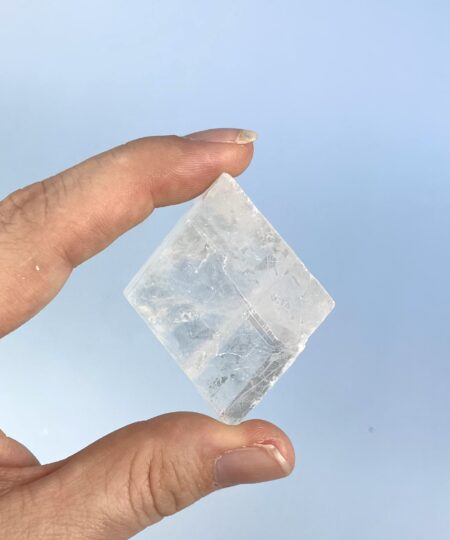 Optisk calcit rå – naturlig transparent calcit krystal