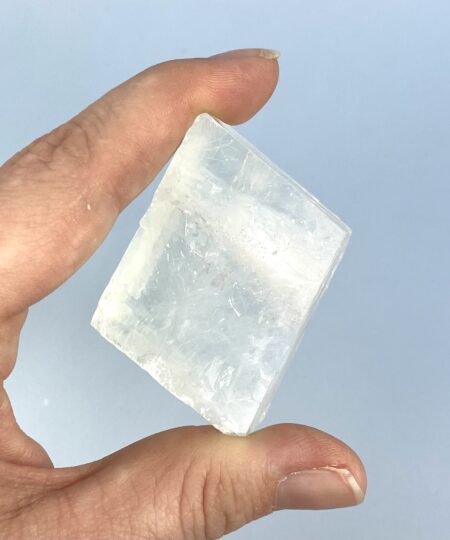 Optisk calcit rå – naturlig transparent calcit krystal