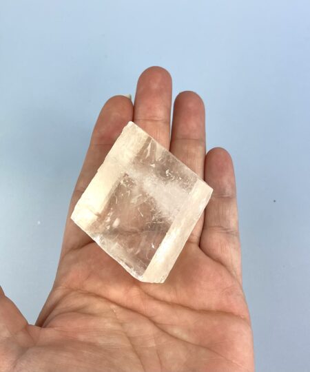 Optisk calcit rå – naturlig transparent calcit krystal
