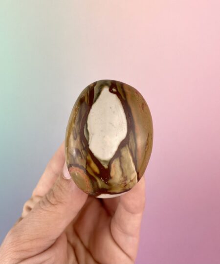 Polychrome Jaspis krystaller og palmstones fra Madagaskar